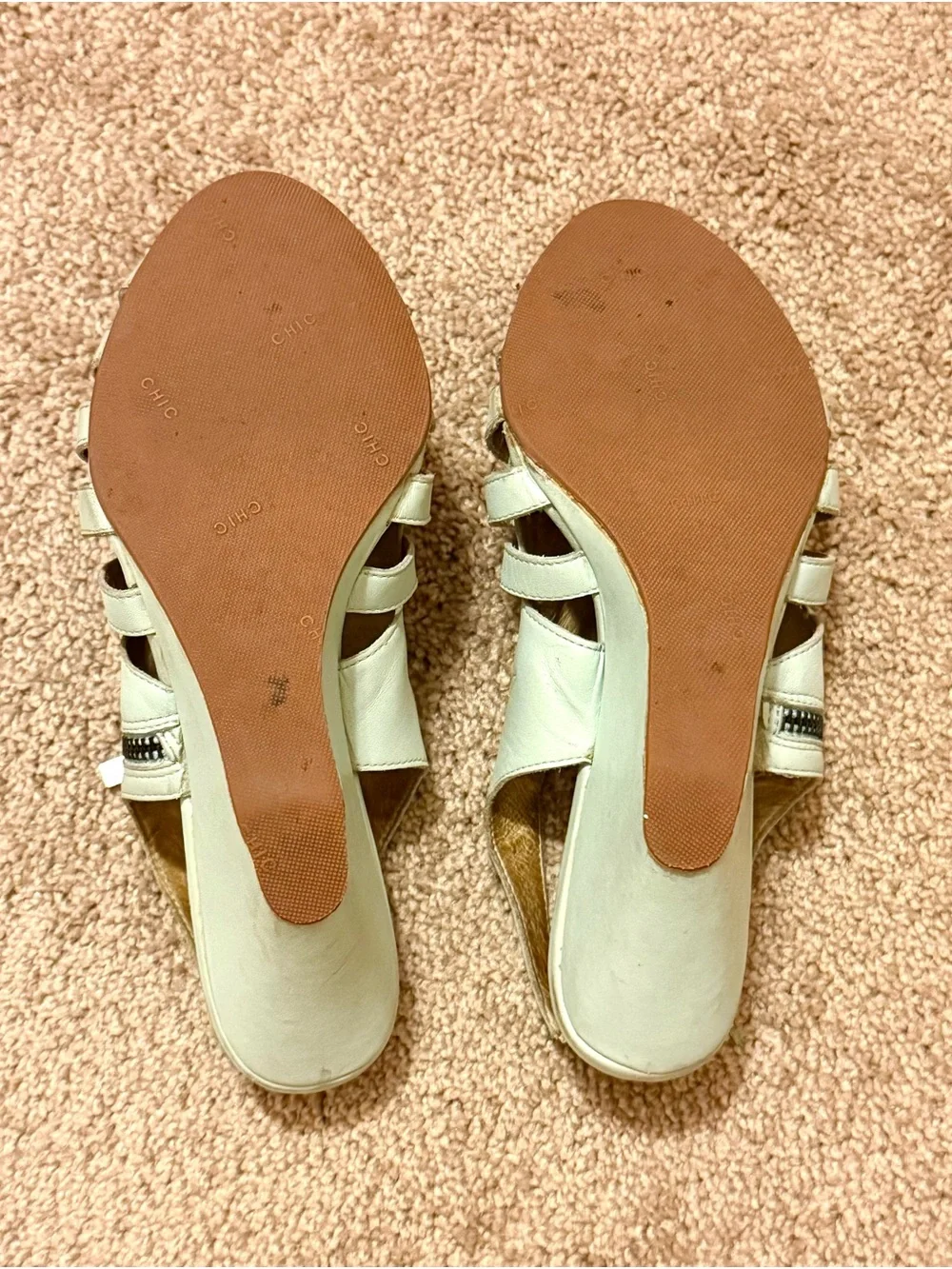 Women’s Colonial Madness Mint Green Wedge Sandals